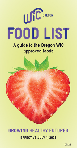 Oregon WIC Food List 2025