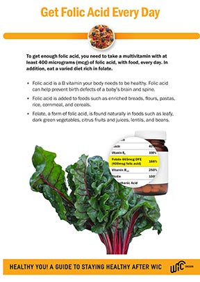 Get Folic Acid Every Day (Exit Counseling Info) - DOWNLOAD ONLY