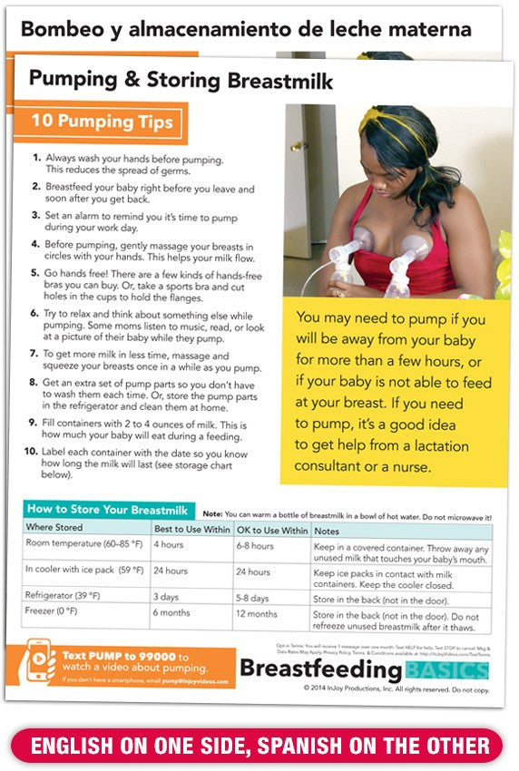 Pumping and Storing Breastmilk