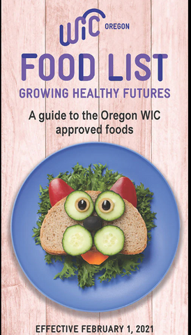 Oregon WIC Food List - Effective February 1, 2021