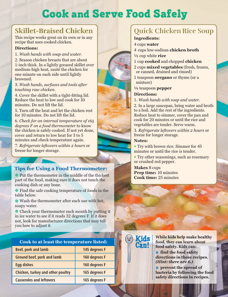 Keep Food Safe Food Hero Handout