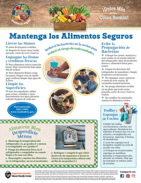 Keep Food Safe Food Hero Handout
