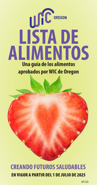 Oregon WIC Food List 2025