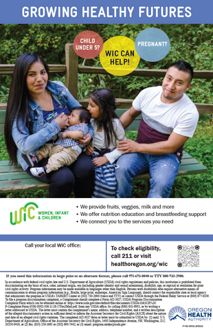 WIC Outreach Poster #2 - Family in Woods