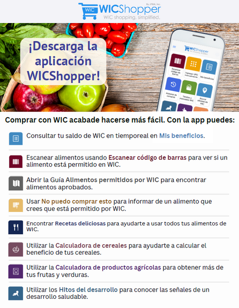 WIC Shopper App Flyer - DOWNLOAD ONLY