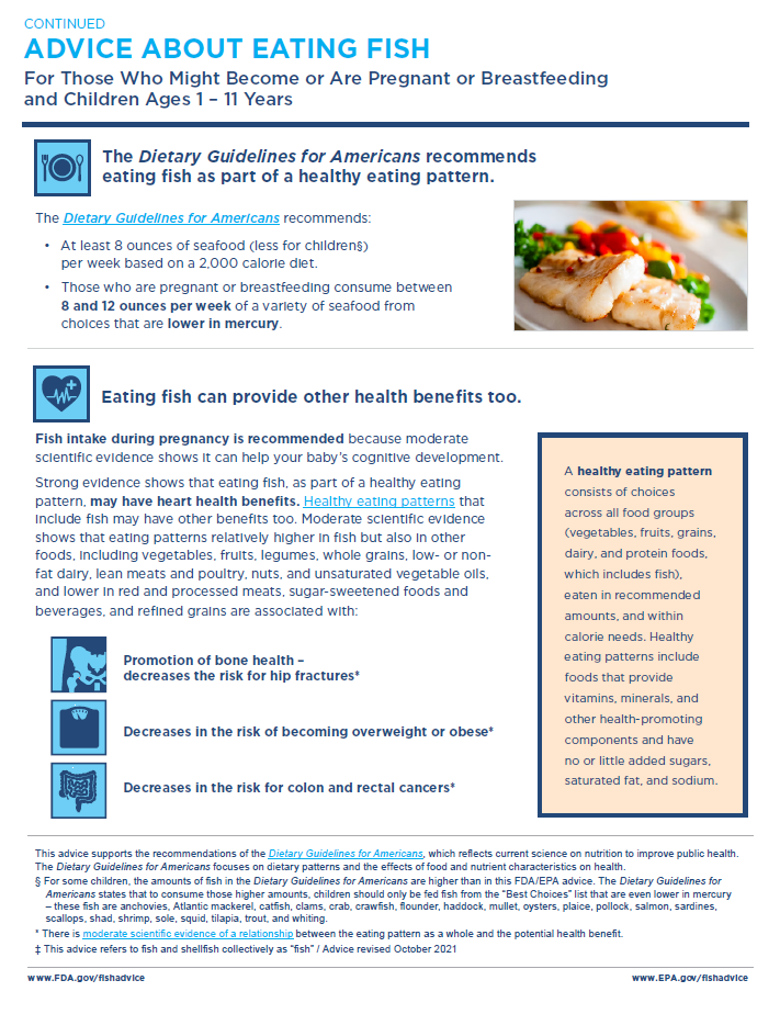 Advice About Eating Fish - DOWNLOAD ONLY