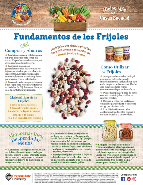 Bean Basics Food Hero Handout