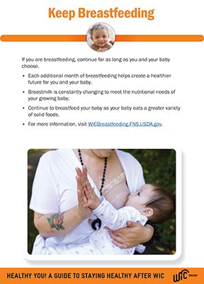 Keep Breastfeeding (exit counseling info) - DOWNLOAD ONLY