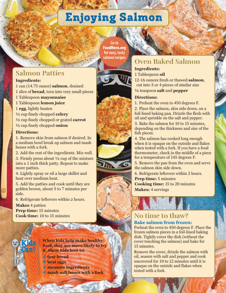 Salmon Basics Food Hero Handout