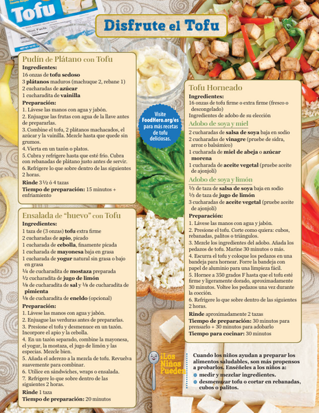 Tofu Basics Food Hero Handout