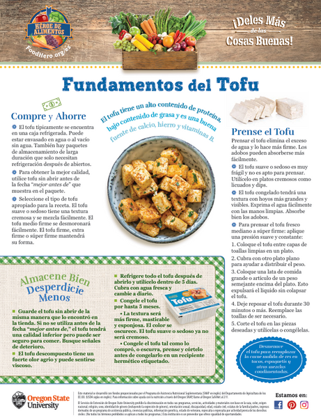 Tofu Basics Food Hero Handout