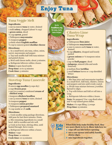 Tuna Basics - Food Hero Handout