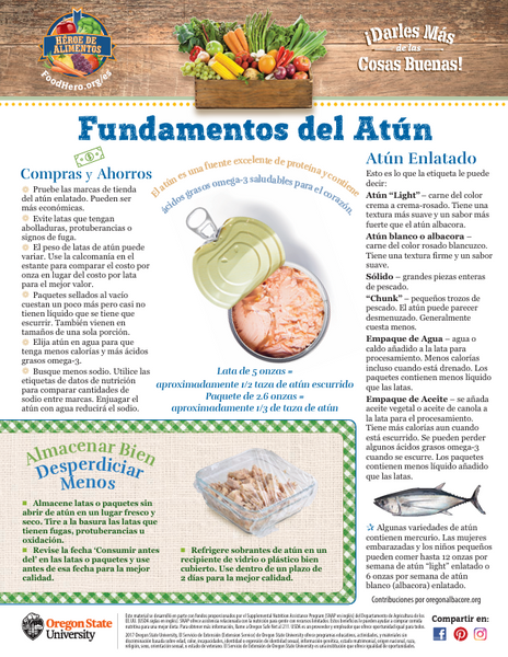 Tuna Basics - Food Hero Handout