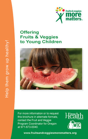 Offering fruits and veggies to young children