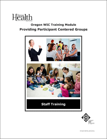 Providing Participant Centered Groups Staff Training Module