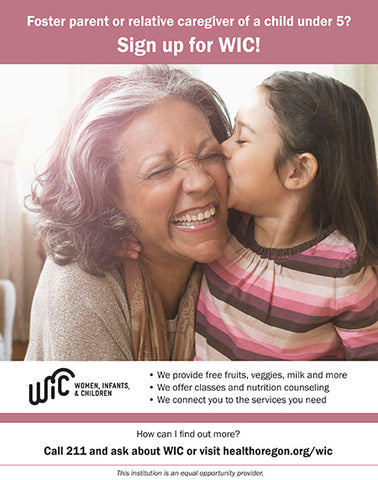 WIC Foster Parent/Relative Caregiver Flyer - DOWNLOAD ONLY